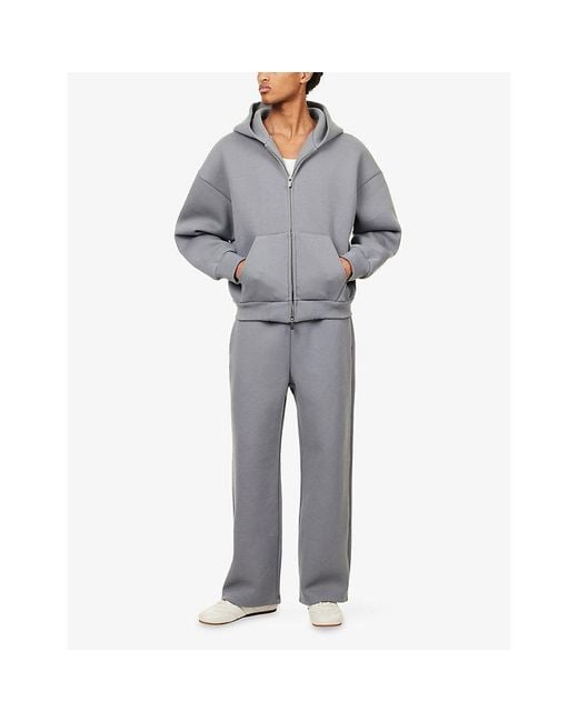 Seventh Gray V2 Dropped-Shoulder Cotton-Blend Hoody for men