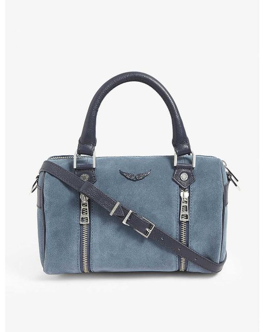 Zadig & Voltaire Blue Xs Sunny Suede Bag