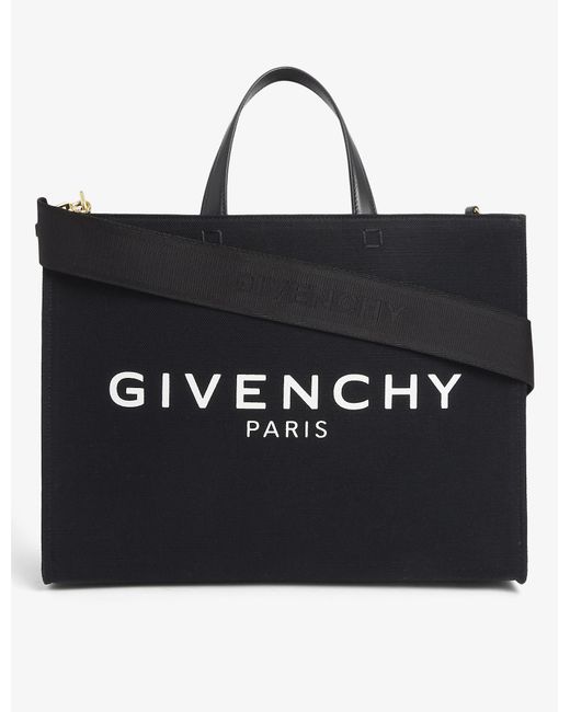Givenchy G Medium Canvas Tote Bag in Black Lyst