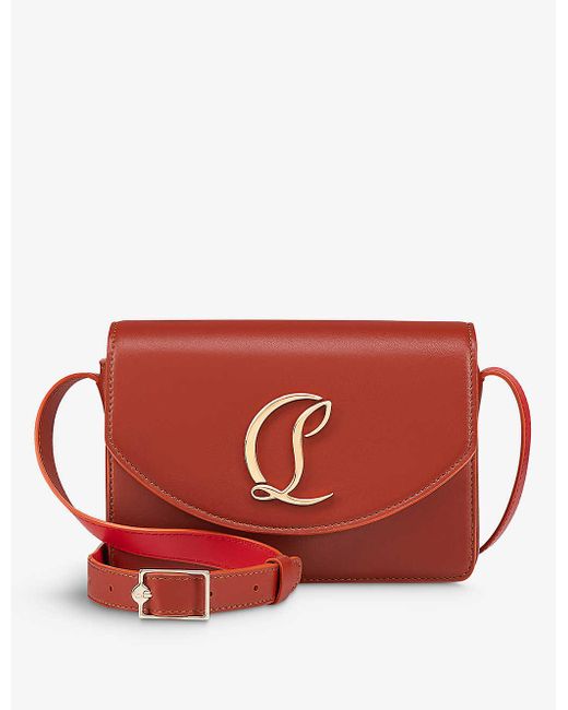 Christian Louboutin Red Loubi54 Small Leather Crossbody Bag
