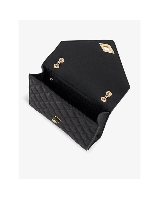 Dune Dellsie Quilted Fauxleather Crossbody Bag in Black Lyst