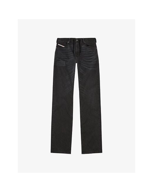 DIESEL Black 2080 D-Reel Joggjeans 09J75 Relaxed Stretch-Denim Jeans for men