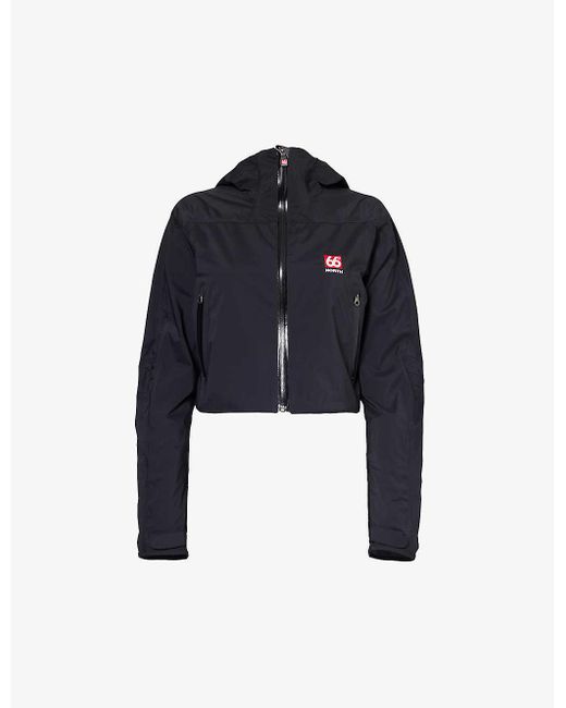 66 North Blue Snaefell Cropped Shell Jacket