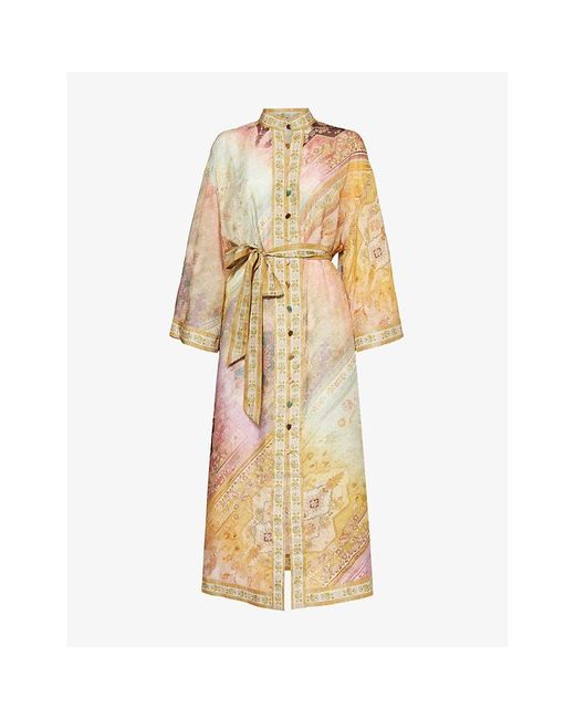 knee length dresses for ladies Zimmermann – Zimmermann Tallow Midi Dress in Barcelona or Shop Online Mujer  721-000382 01 main image 1