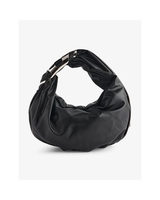 DIESEL Black Grab-d Faux-leather Hobo Bag