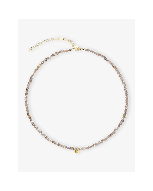 La Maison Du Couturier Metallic Amadeus Ines 18Ct Vermeil And Labradorite Necklace