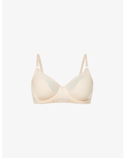 Chantelle Synthetic Pure Light Underwired Stretch-woven Bra in Natural ...