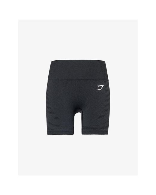 GYMSHARK Blue Vital Seamless 2.0 Stretch-Jersey Shorts