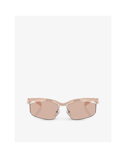 Prada Pink Pr A25s Cat-eye Acetate Sunglasses