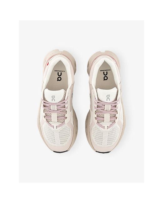 On Shoes White Cloudrunner 2 Mesh Trainers
