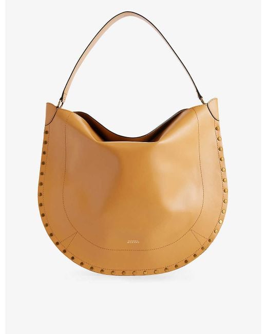 Isabel Marant Brown Oskan Hobo Leather Shoulder Bag
