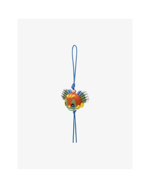 Loewe White Knight Cat Wool-Felt Charm