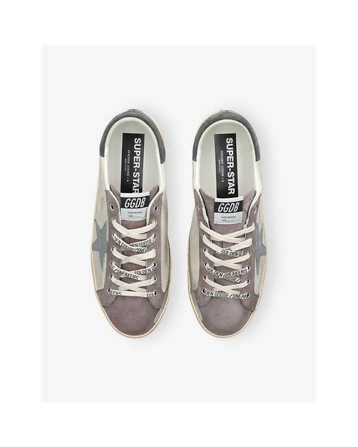 Golden Goose Deluxe Brand Natural Super Star 60660 Suede Trainers for men