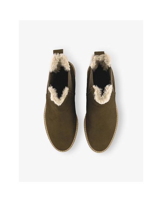TOMS Brown Bennet Lined Suede Chelsea Boots