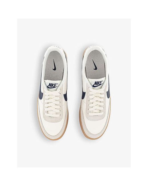 Nike White Killshot Brand-embellished Suede And Mesh Low-top Trainers for men