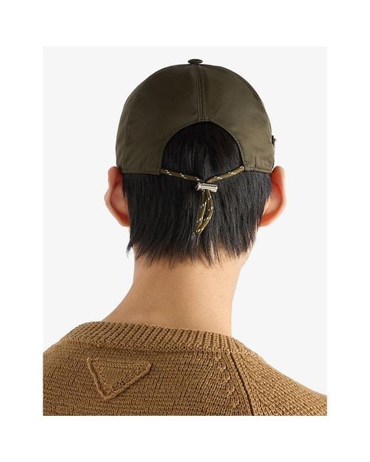 Prada Green Speedrock Re-Nylon Baseball Cap for men
