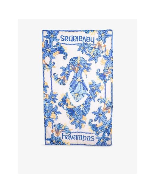 Havaianas Blue Canga Tropicalia Vibes Ii Beach Towel