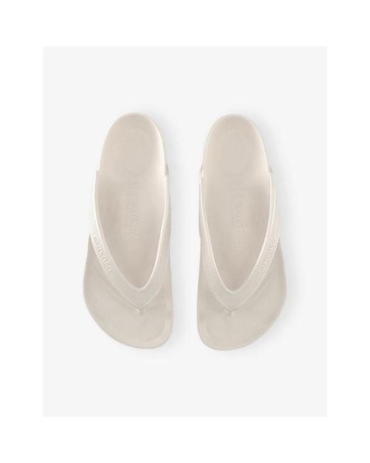 Birkenstock White Honolulu Rubber Sandals