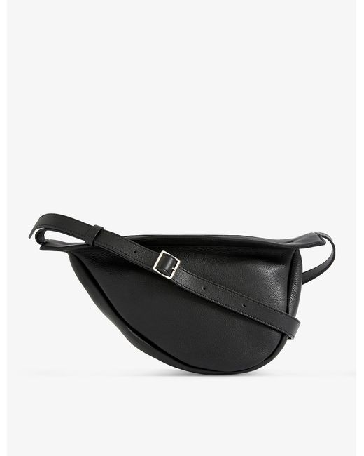 The Row Small Slouchy Banana Leather Cross-body Bag in Black | Lyst Canada