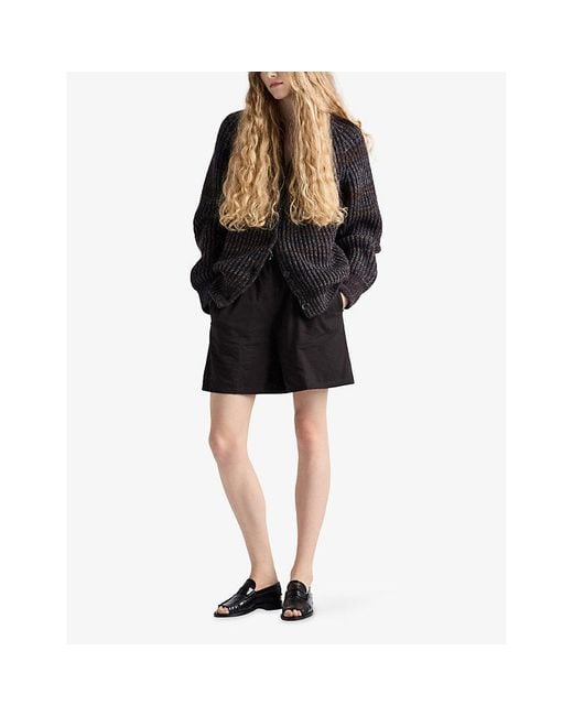 Prada Black Reversible Cotton Shorts