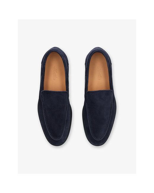 Aurélien Blue Yacht Suede Loafers for men