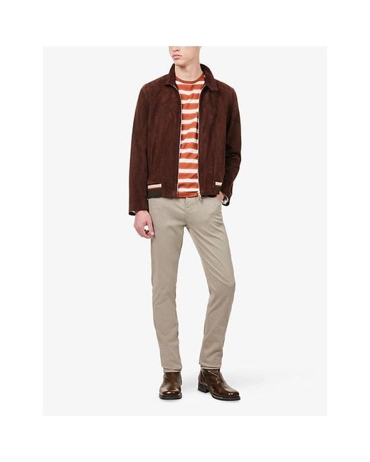 7 For All Mankind Natural Slimmy Tapered Luxe Performance Plus Stretch-Woven Chinos for men