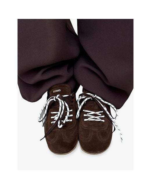 Alohas Brown Tb24 Suede Trainers