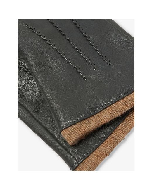 Dents Black Lorraine Leather Gloves