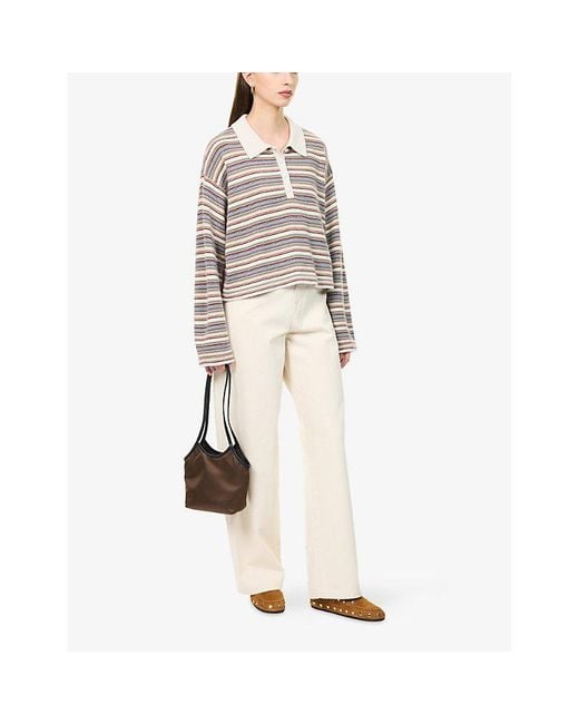 FRAME Multicolor The Quad Striped Wool And Cashmere-Blend Jumper