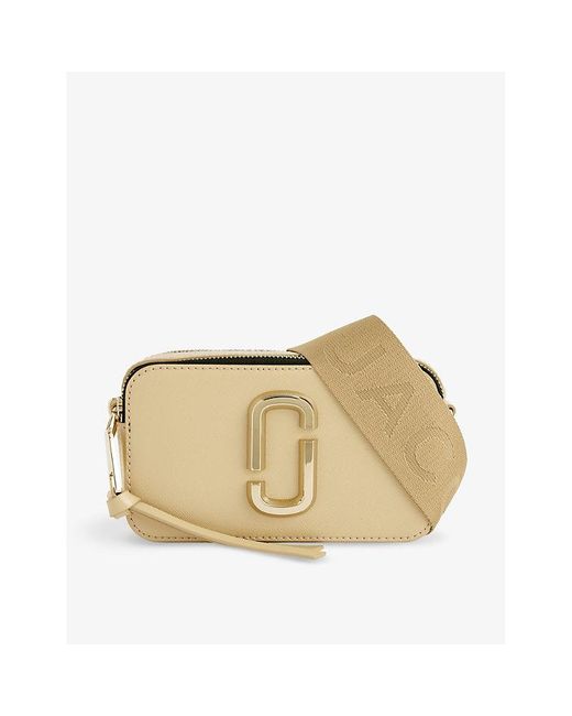 Marc Jacobs The Snapshot Leather Crossbody Bag in Natural Lyst