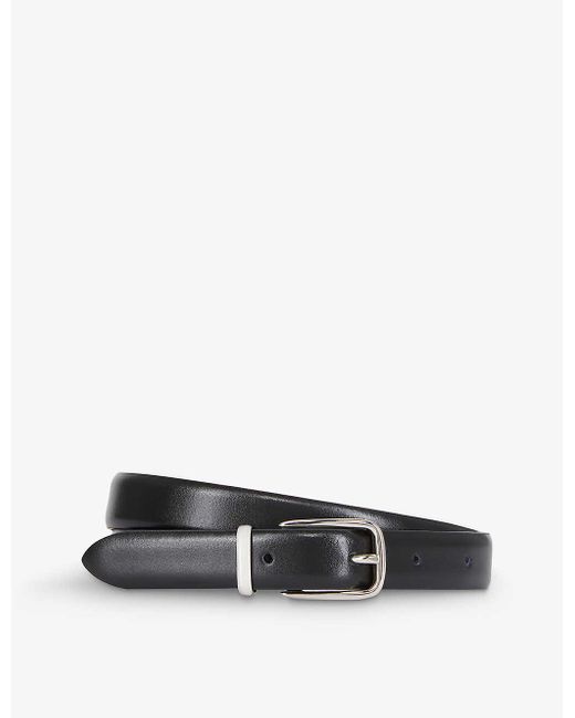 The Kooples White Leather Belt for men