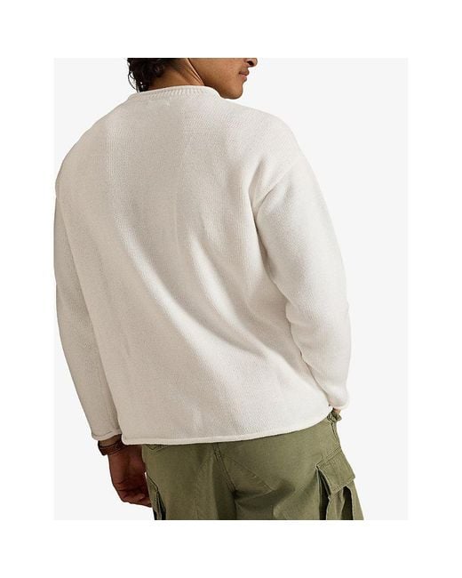 Polo Ralph Lauren Natural Polo Bear Knitted Cotton Jumper for men