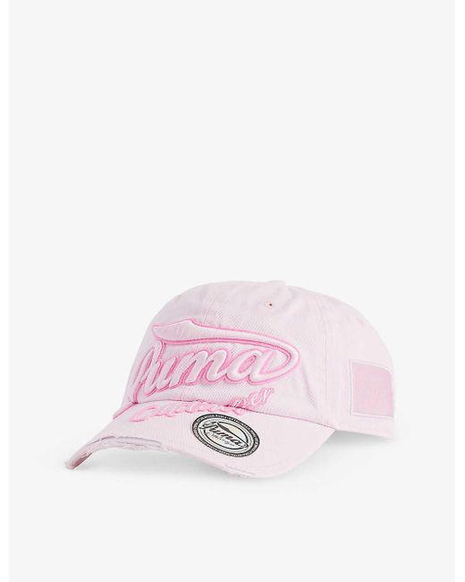 OTTOLINGER Pink Puma X Brand-embroidered Cotton Cap