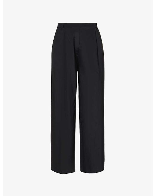 Camilla & Marc Nyra Wide-leg High-rise Woven Trousers in Black | Lyst UK