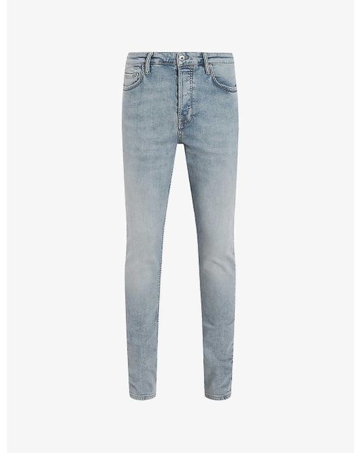 AllSaints Blue Cigarette Skinny Mid-rise Stretch-denim Jeans for men