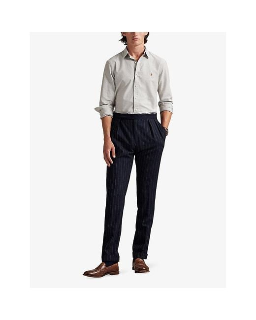 Polo Ralph Lauren White Sport Long Sleeve Cotton Shirt for men
