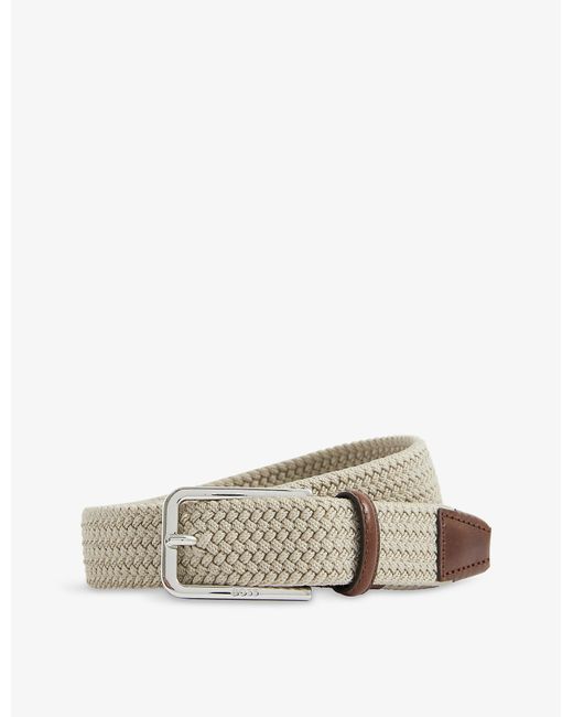 hugo boss woven belt