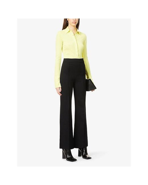 Spanx Black Supersmooth Perfectfit Ponte Flare Trousers