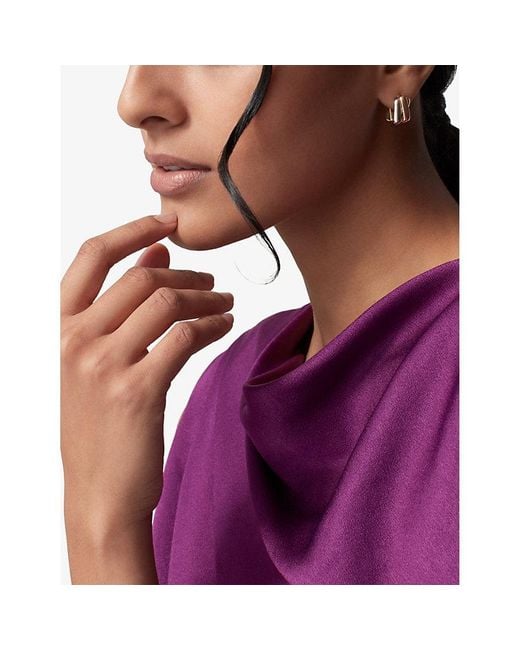 Cartier Metallic Trinity 18Ct- - And Rose- Cushion Earrings