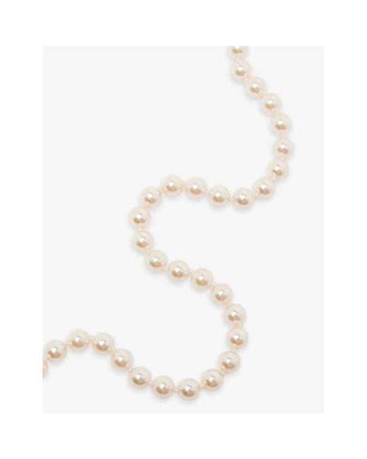 Vivienne Westwood White Sheryl Faux-pearl And Brass Necklace