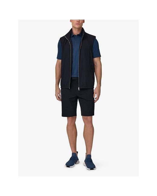 Boggi Blue Technical Fabric Gilet for men