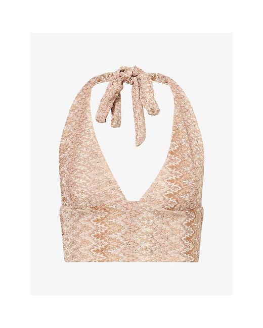 Cheap Monday Natural Toulon Halterneck Knitted Top