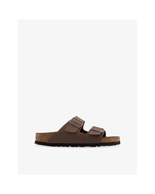 Birkenstock Brown Arizona Faux-Leather Sandals