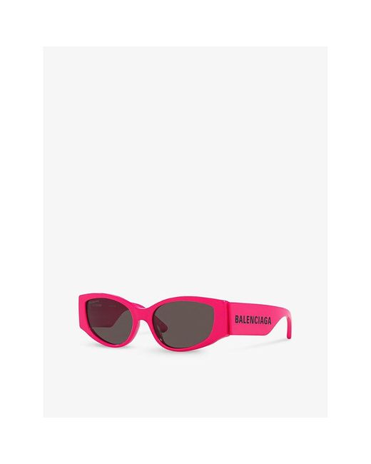 Balenciaga Pink Bb0258s Cat-eye Acetate Sunglasses