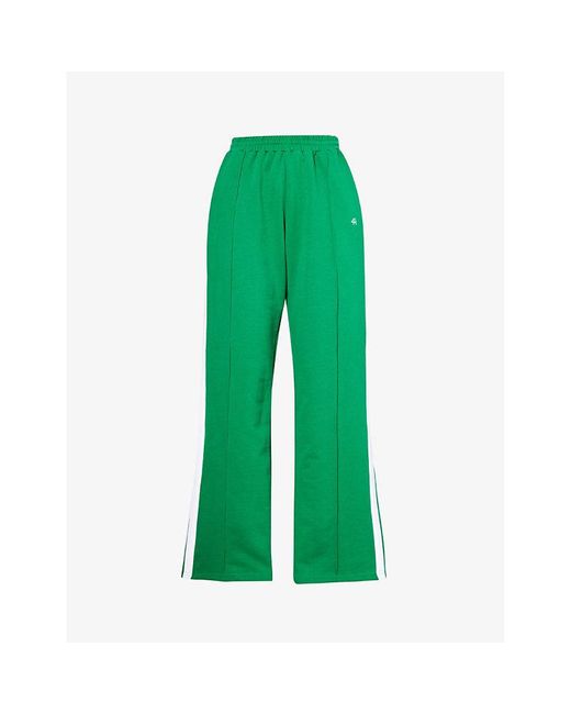 4th & Reckless Green Fergie Logo-embroidered Cotton-jersey jogging Bottoms X