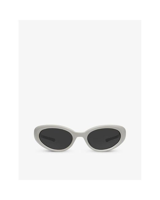 Gentle Monster Gray Gelati G12 Oval-frame Acetate Sunglasses