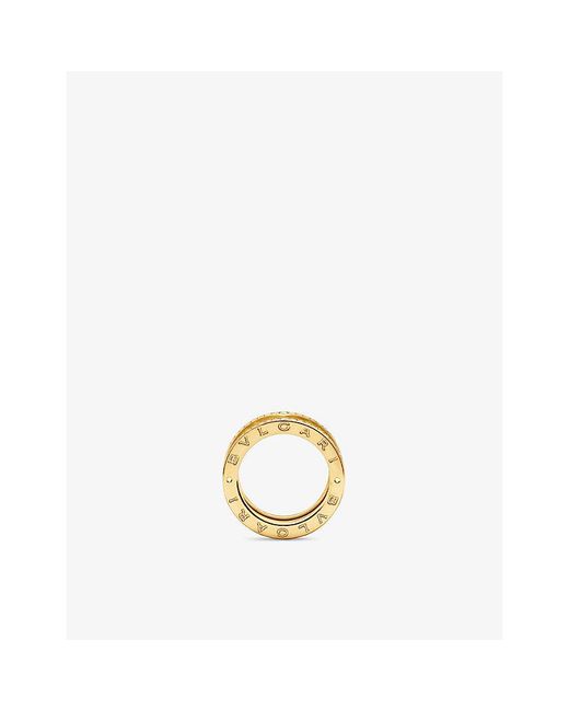 BVLGARI Metallic B.Zero1 18Ct- And 0.51Ct Brilliant-Cut Diamond Ring
