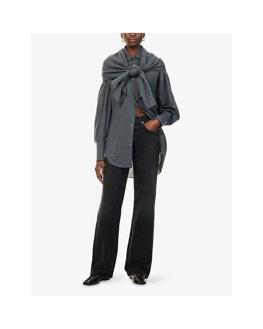 Citizens of Humanity Blue Annina Straight-Leg Denim Jeans
