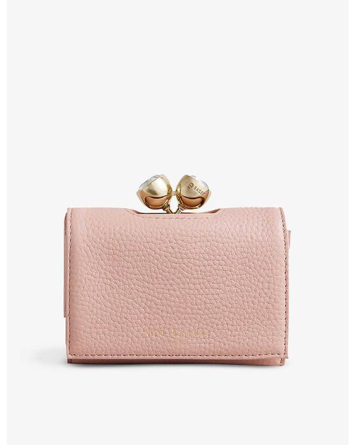 Ted Baker Pink Tammyy Logo-embossed Leather Purse