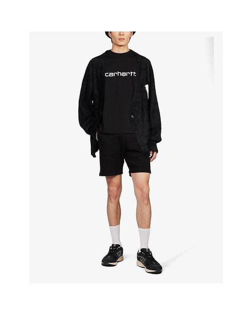 Carhartt Black Script Logo-Print Cotton-Jersey T-Shirt for men
